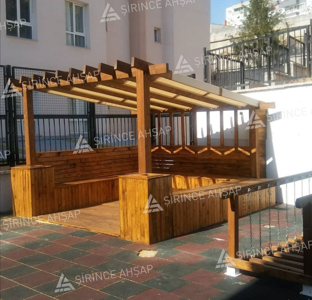 AHŞAP-TASARIM-KAMELYA-OTURMA-GRUBU Ahşap Tasarım Pergola Oturma Grubu