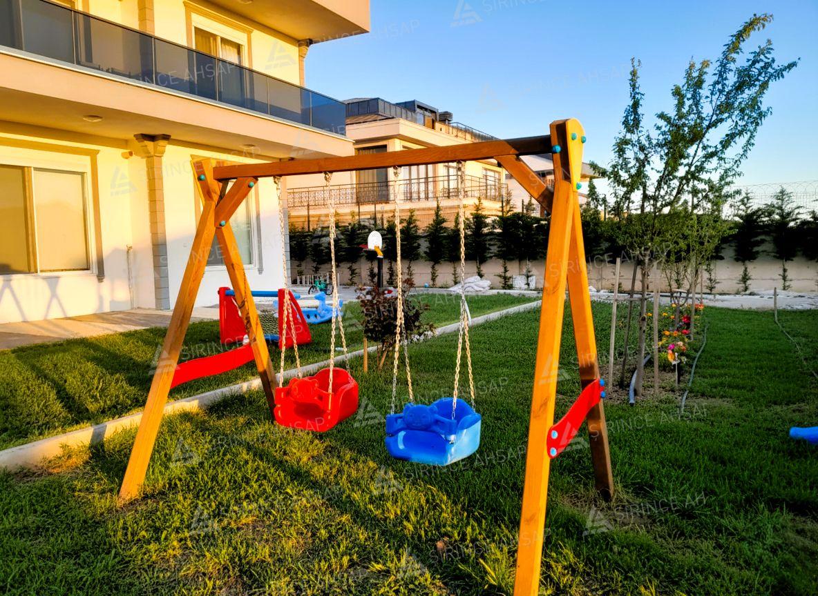 Ahşap İkili Anaokulu Salıncak