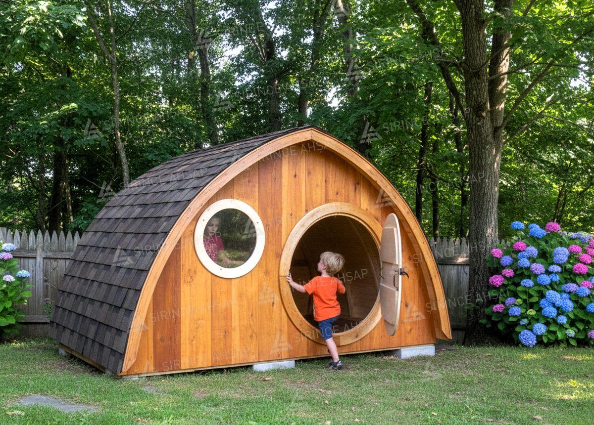 Naturel Hobit Oyun Evi Naturel Ahşap Hobit Oyun Evi