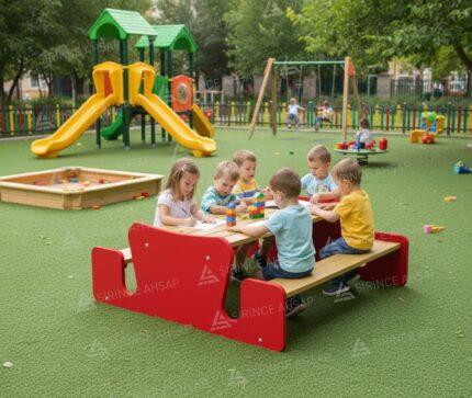 Ahşap Aktivite ve Çocuk Piknik Masas