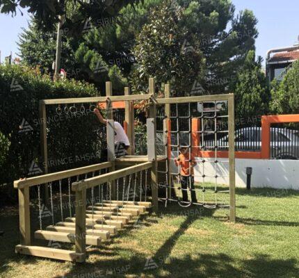 Ahşap Kompakt Macera ve Denge Parkuru