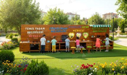 Ahşap Komplike İlgi Merkezi ve Çok Amaçlı Yaşam Becerileri İstasyonu