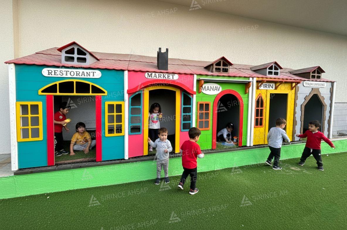 Ahşap Tematik Çocuk Oyun Evleri Ahşap Tematik Çocuk Oyun Evleri