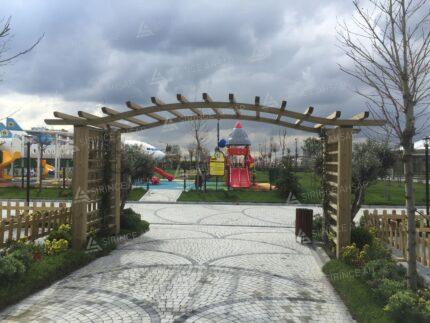 Ahşap Bahçe Giriş Takı