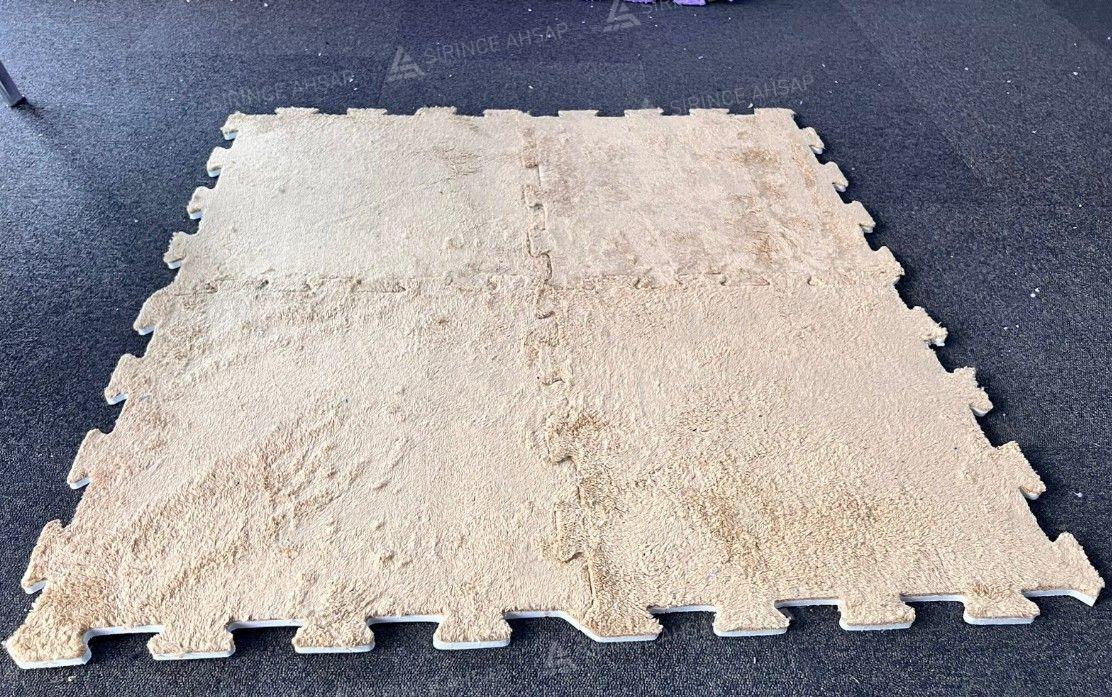 Halı Kaplı Tatami eva Peluş Puzzle Halı Karo